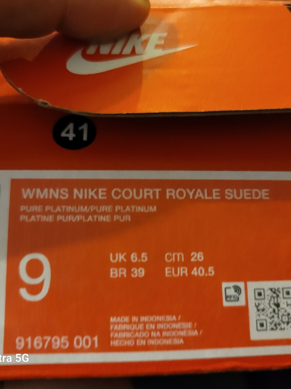 Nike WMNS Court Royale Suede - Pure Platinum (Size 9)